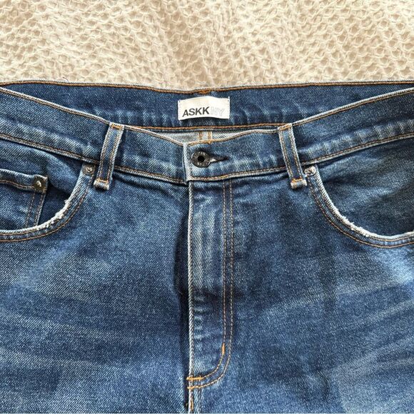 ASKK NY Women’s Dark Blue Straight Jeans - Picture 3 of 3